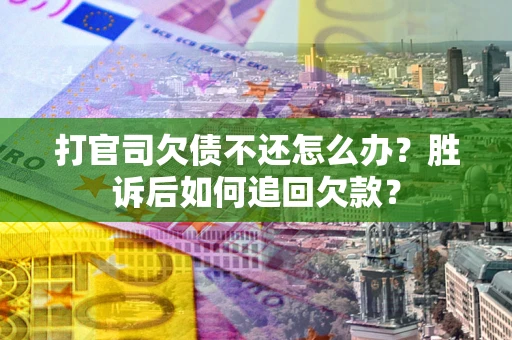 北京打官司欠债不还怎么办？胜诉后如何追回欠款？